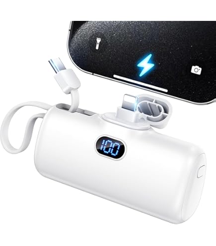 Capsule Power Bank 5000mAh - Built-in Type C